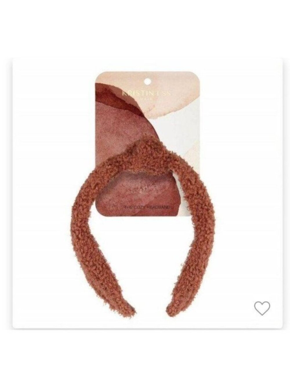 Kristen Ess Brown Cozy Headband NEW